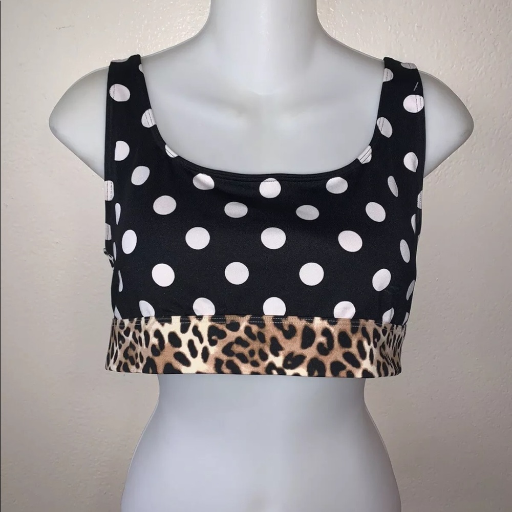 Victoria Secret Sports Bra black and white Cheetah